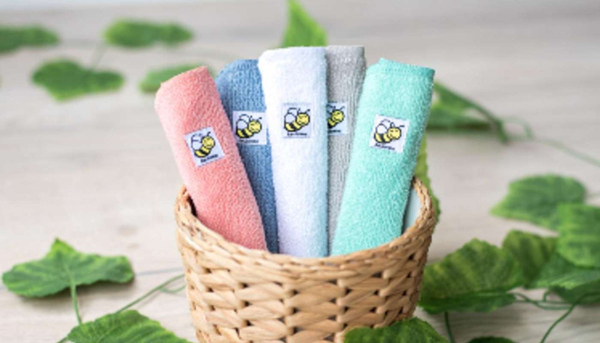 Washable Cloth Baby Wipes for Hands & Faces Kit - perfect for Baby Led  Weaning 