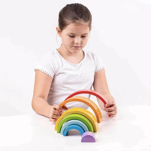 Bigjigs Toys Wooden Stacking Rainbow - Small--Hello-Charlie