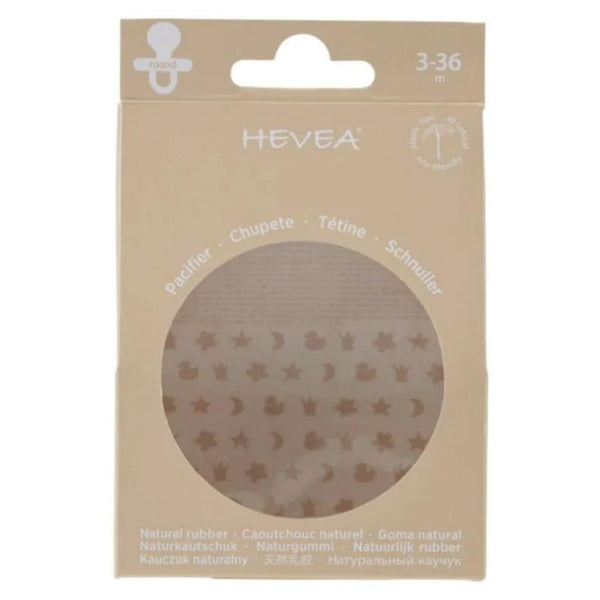 Hevea Natural Pacifier - Dusty Violet & Light Orchid--Hello-Charlie