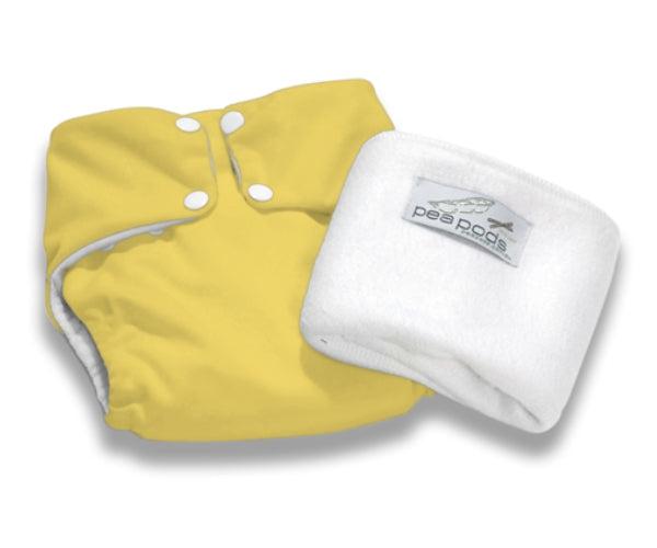 Pea Pods One Size Nappies-Vibrant Yellow-Hello-Charlie