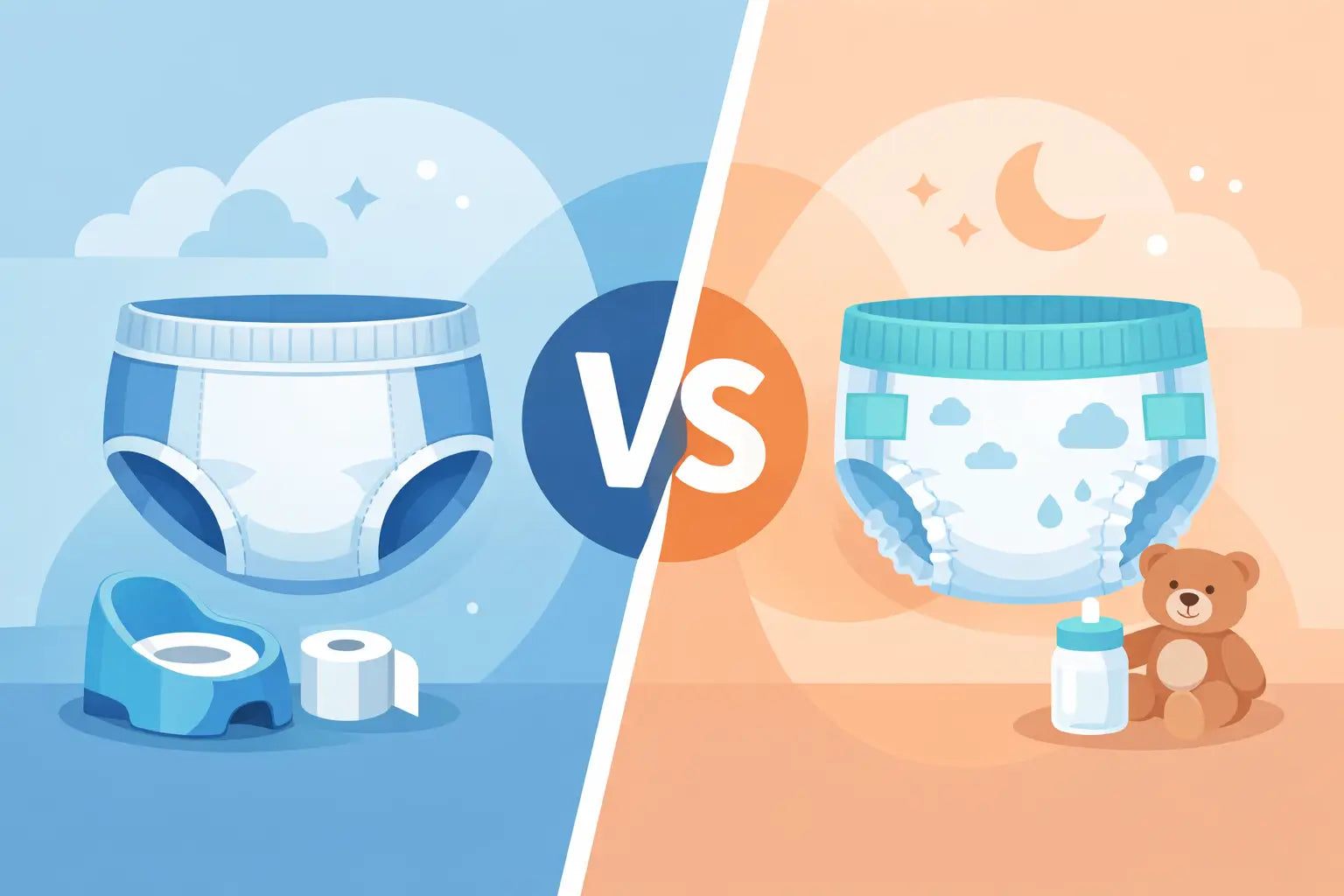 Training Pants vs Pull-Up Nappies