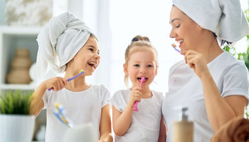 child to brush their teeth