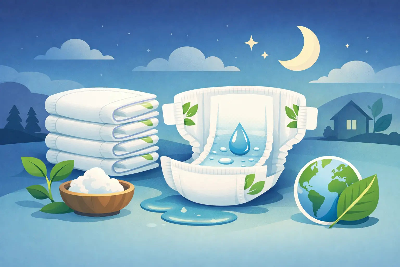Best Eco Nappies for Overnight Leaks