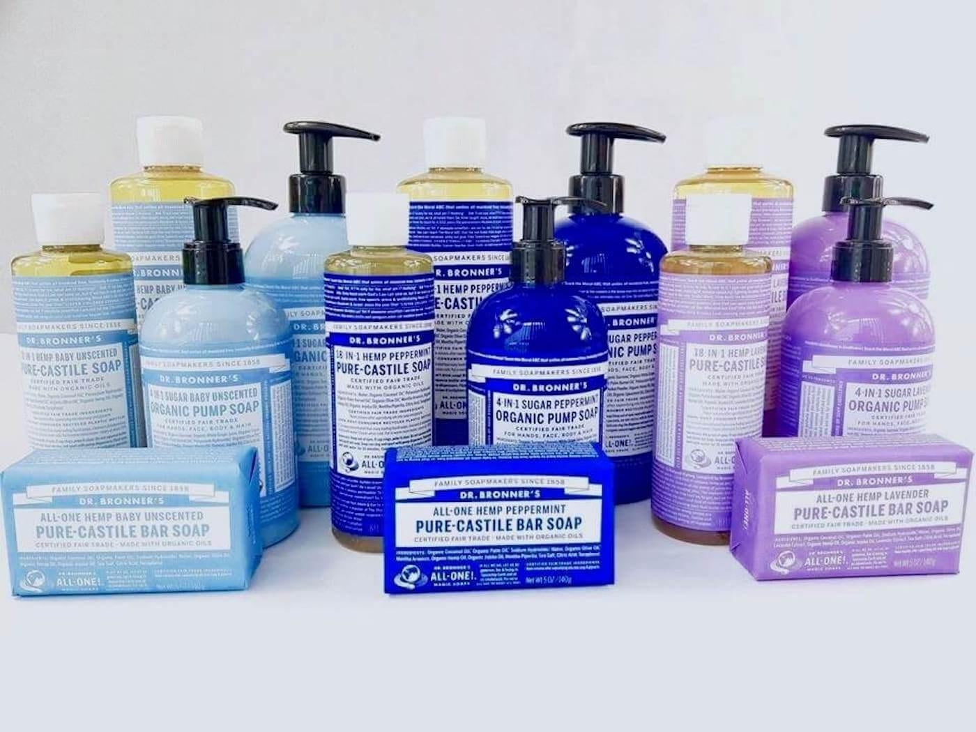 Dr. Bronner’s Soaps: Castile Soap vs Sugar Soap vs Bar Soaps-Hello-Charlie