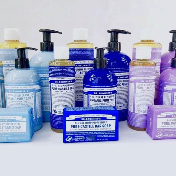 Dr. Bronner’s Soaps: Castile Soap vs Sugar Soap vs Bar Soaps-Hello-Charlie