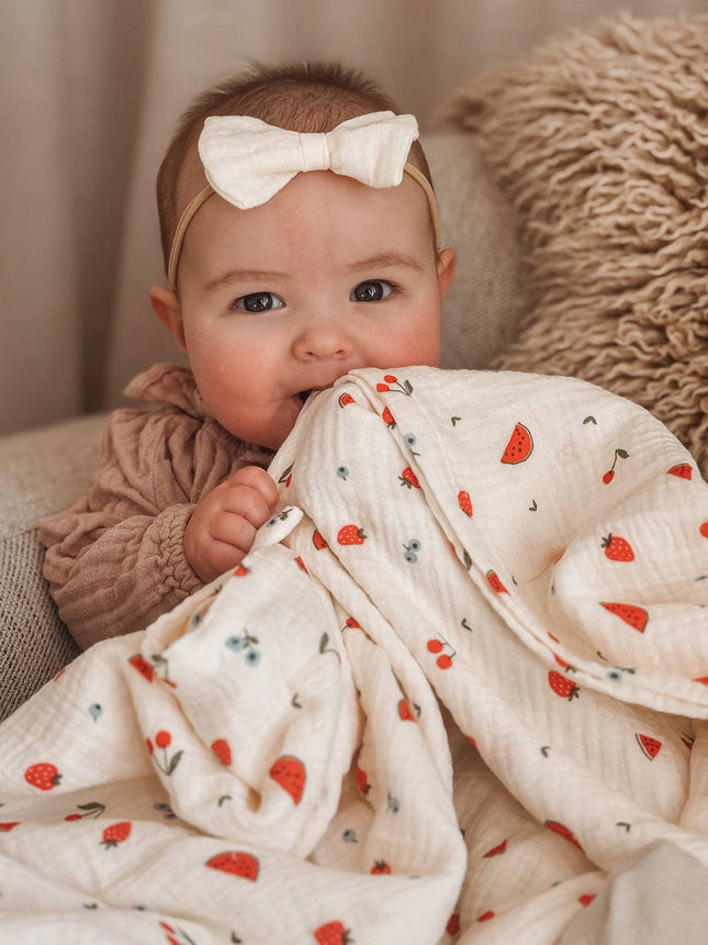 Organic Muslin Swaddle - Sweet Pickings