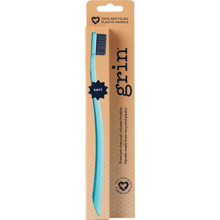 Grin Charcoal Infused Toothbrush – Soft - Mint-Grin-Hello Charlie