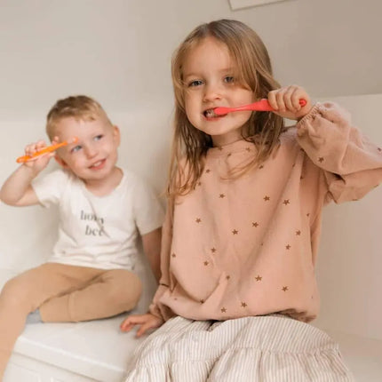 Grin 100% Recycled Toothbrush Kids Extra Soft-Grin-Pink-Hello Charlie