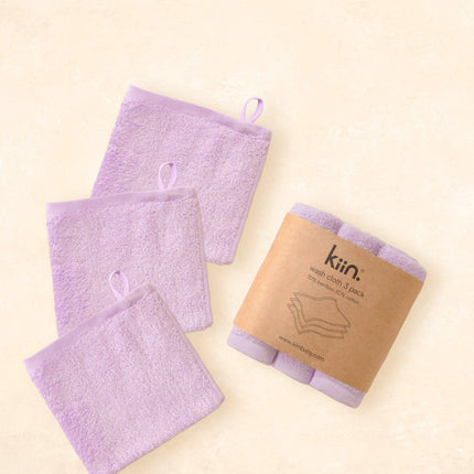 Kiin Baby Wash Cloths 3 Pack: Buttercup