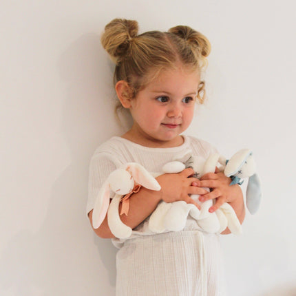 Maud n Lil Classic Organic Cotton Bunny Comforter – Ash Grey