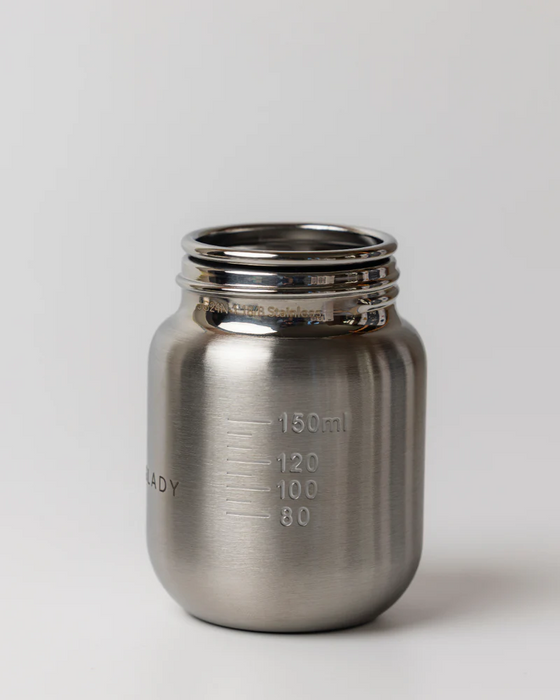 Lion & Lady Stainless Steel Feeding Bottle Single 210ml - Navy