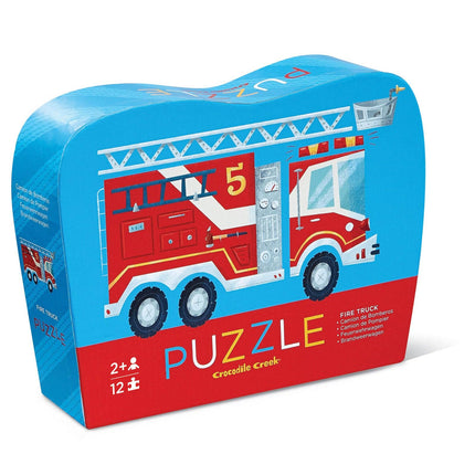 Crocodile Creek Mini Puzzle - 12 pc - Fire Truck