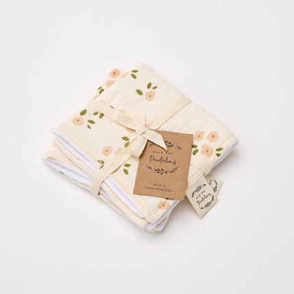 Wash Cloth Set of 2 - Daisy