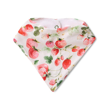 Snuggle Hunny Strawberry Organic Dribble Bib