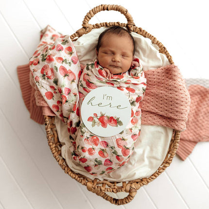 Snuggle Hunny Strawberry Organic Muslin Wrap