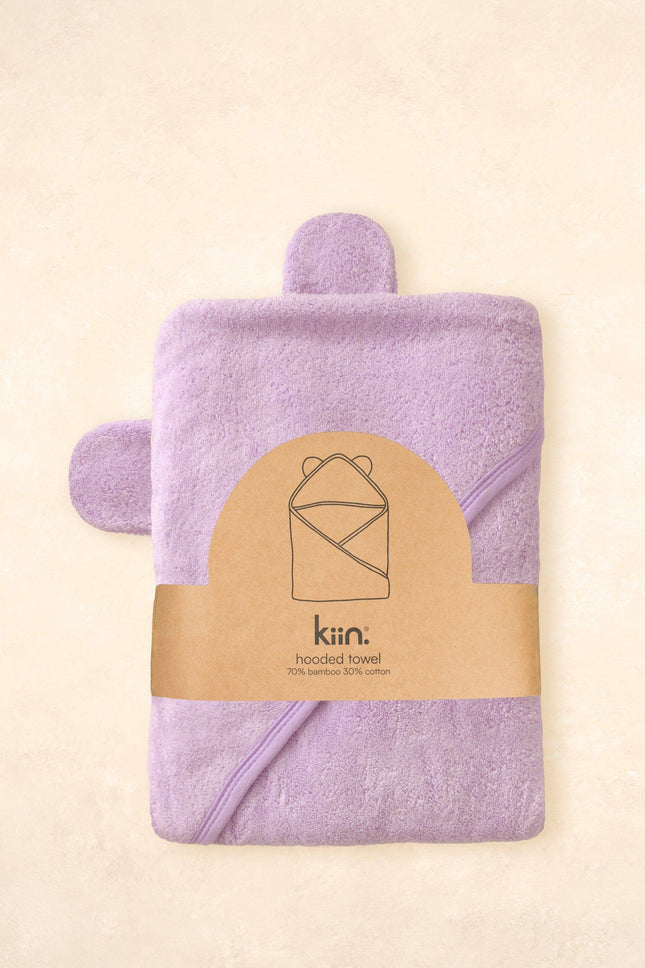 Kiin Baby Hooded Towel: Lilac