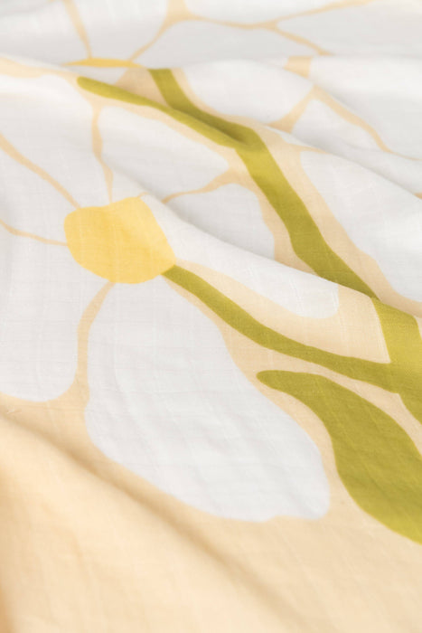 Organic Muslin Swaddle - Fleur (Limited Edition): Fleur - Umber