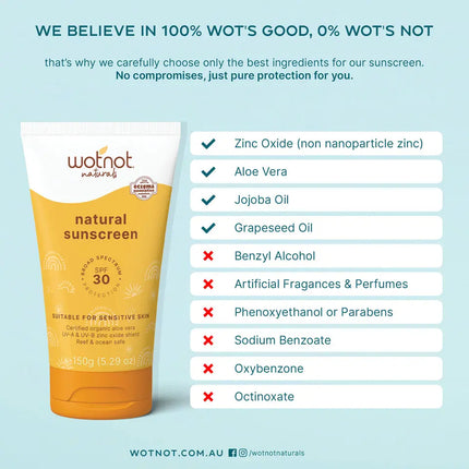 Wotnot Natural Sunscreen 150g WotNot