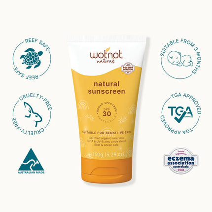 Wotnot Natural Sunscreen 150g WotNot
