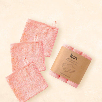 Kiin Baby Wash Cloths 3 Pack: Buttercup