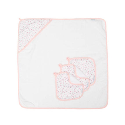 All4Ella Wash Cloths 3pk - Pink Petals