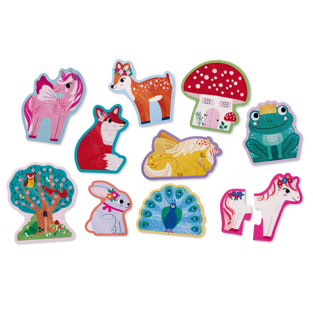 Crocodile Creek Let's Begin Puzzle 2 pc - Unicorn (Box)