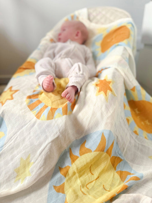 Organic Muslin Swaddle - Sunny Day (Limited Edition): Sunny Day