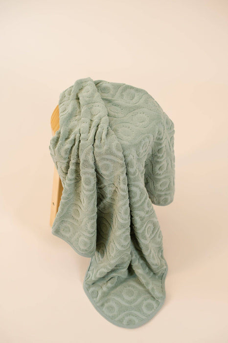 Hooded Beach Towel: Sage