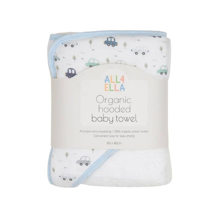 All4Ella Hooded Towel - Beep Beep