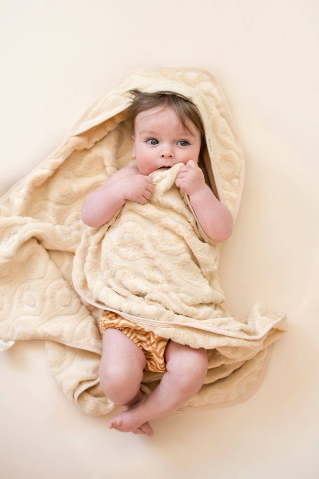 Kiin Baby Hooded Beach Towel: Sage