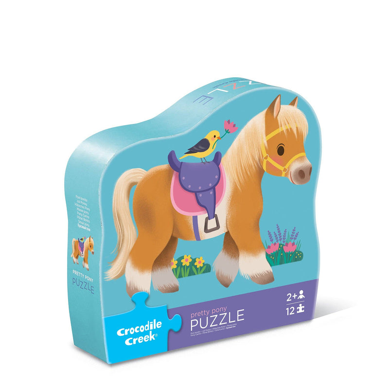 Crocodile Creek Mini Puzzle 12 pc - Pony