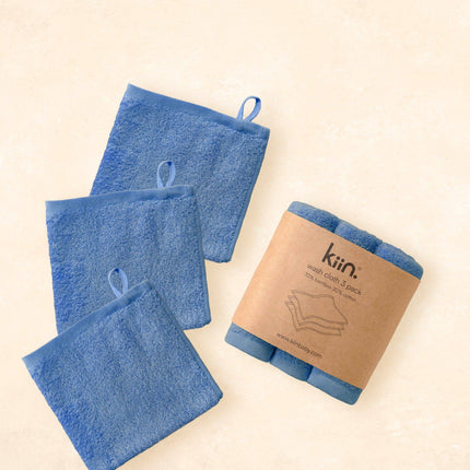Kiin Baby Wash Cloths 3 Pack: Buttercup