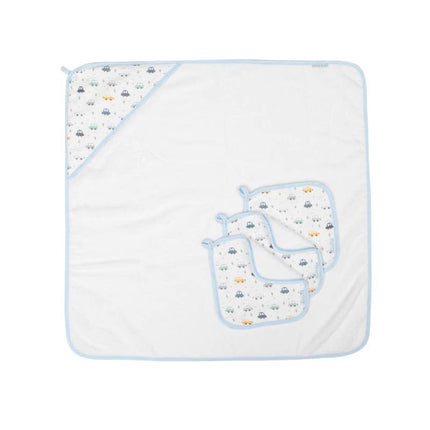 All4Ella Wash Cloths 3pk - Beep Beep