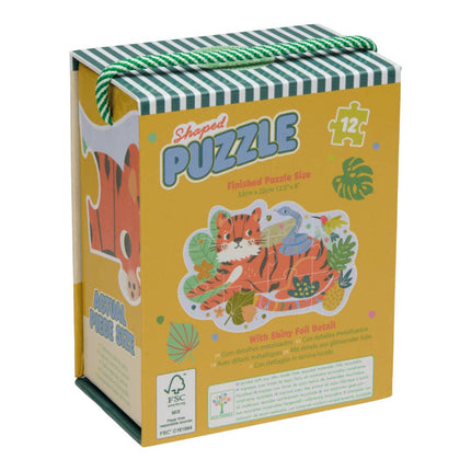 Floss & Rock 12pc Shaped Jigsaw Puzzle - Jungle