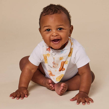 Snuggle Hunny Cowboys Organic Dribble Bib