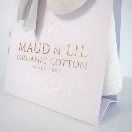 Maud n Lil Classic Organic Cotton Bunny Comforter – Ash Grey