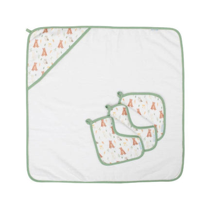 All4Ella Wash Cloths 3pk - Forest Friends