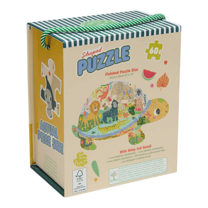 Floss & Rock 60 pc Shaped Jigsaw Puzzle - Jungle