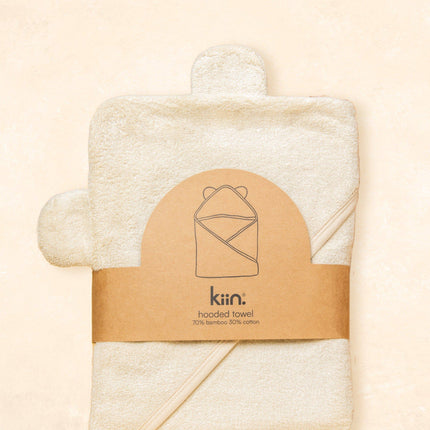 Kiin Baby Hooded Towel: Ivory