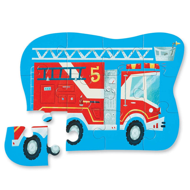Crocodile Creek Mini Puzzle - 12 pc - Fire Truck