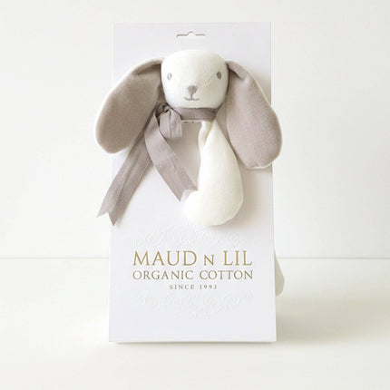 Maud n Lil Classic Organic Cotton Bunny Comforter – Ash Grey