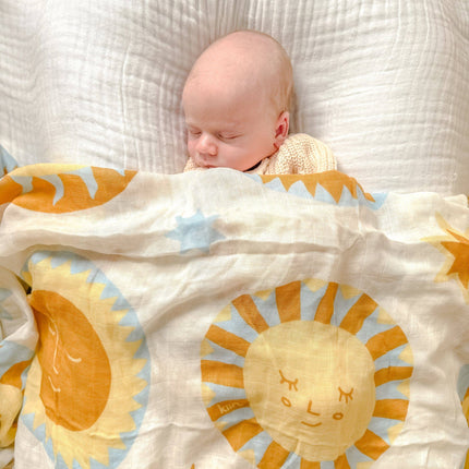 Kiin Baby Organic Muslin Swaddle - Sunny Day (Limited Edition): Sunny Day