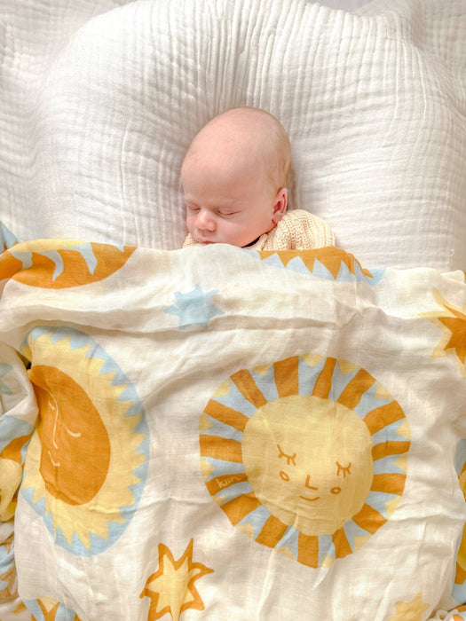 Organic Muslin Swaddle - Sunny Day (Limited Edition): Sunny Day
