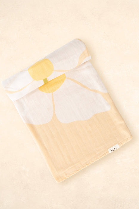 Organic Muslin Swaddle - Fleur (Limited Edition): Fleur - Umber