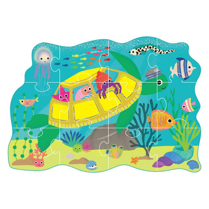 Floss & Rock 12pc Shaped Jigsaw Puzzle - Ocean