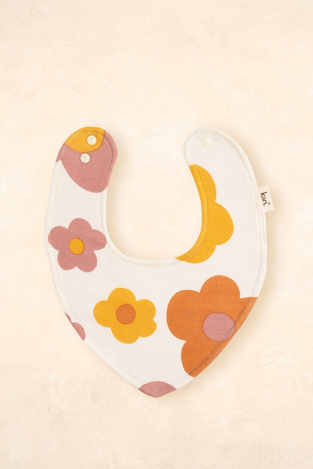 Kiin Baby Bamboo Cotton Dribble Bib: Ivory