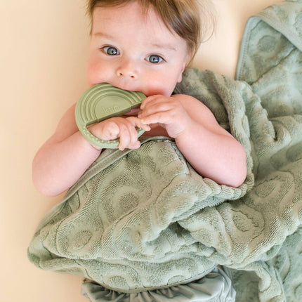 Kiin Baby Hooded Beach Towel: Sage