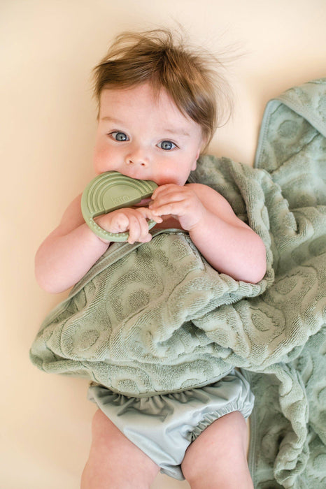 Hooded Beach Towel: Sage