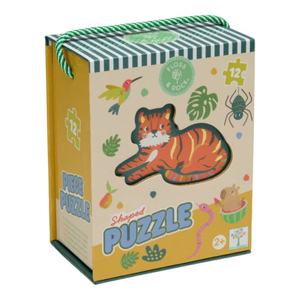 Floss & Rock 12pc Shaped Jigsaw Puzzle - Jungle