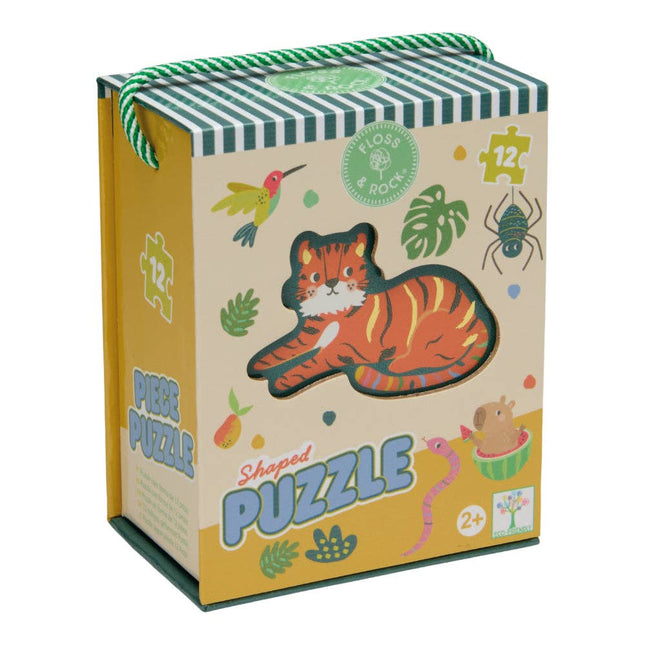 Floss & Rock 12pc Shaped Jigsaw Puzzle - Jungle